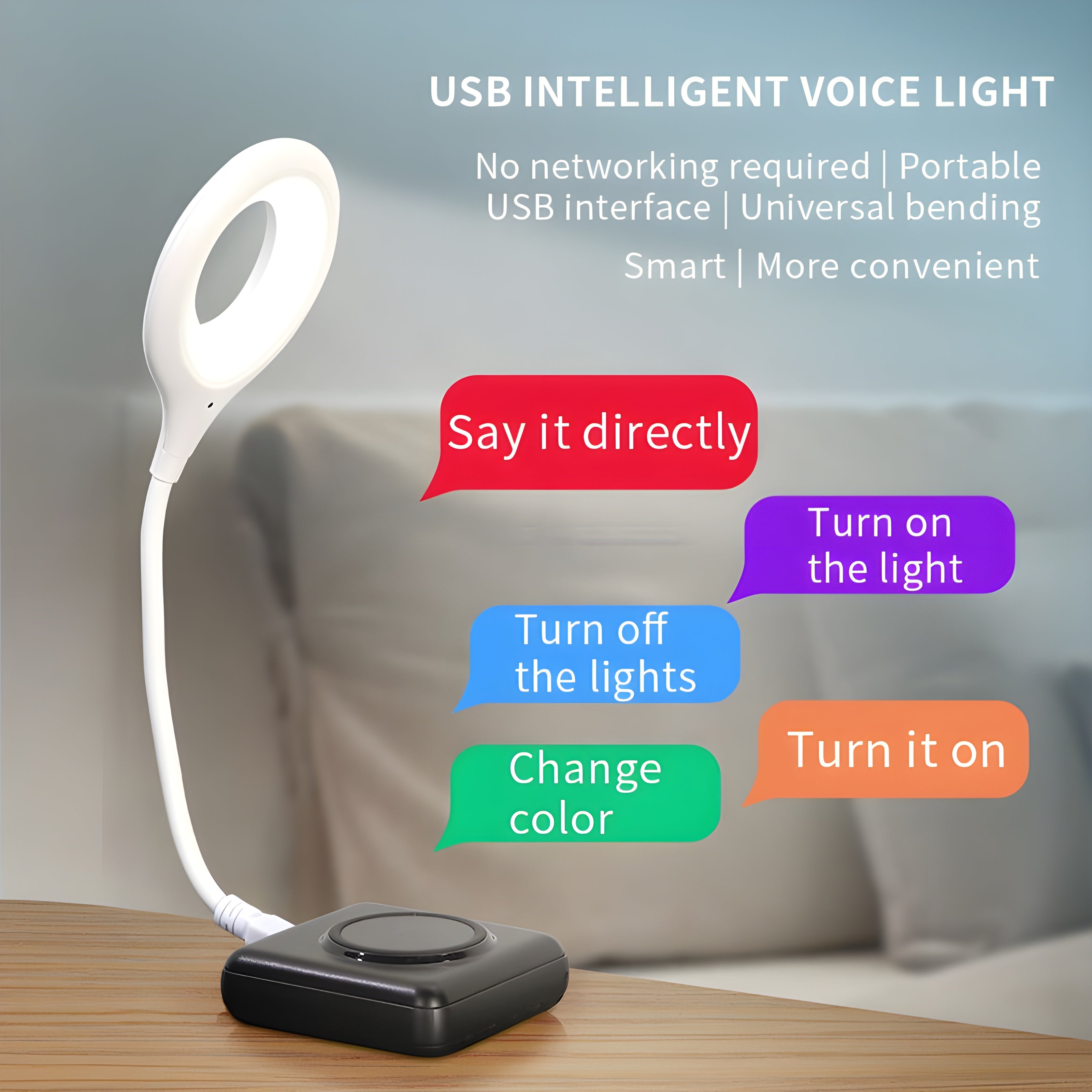 Smart Voice Control USB Light